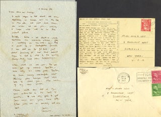 An archive of Leonard Baskin correspondence, collected by his W.W.I.I buddy and family friend.