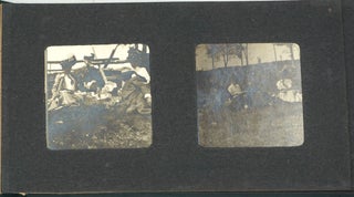 Small Vernacular photo album of the Samuel Browne family in Montgomery, New York.