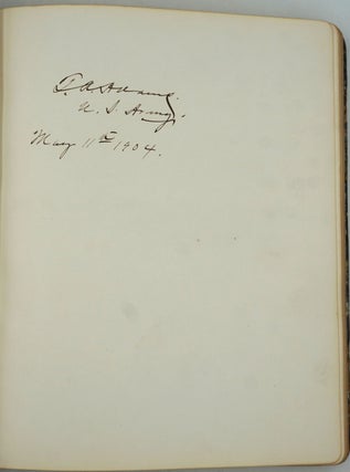 Visitors book / autograph album of the wife of the US Military Attaché in Tokyo, Lieut.-Col. Oliver E. Wood during the Russo/ Japanese war with 117 autographs (with) Chit Book.