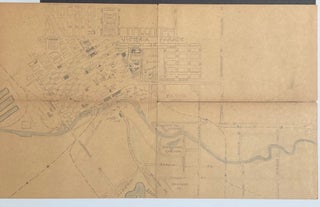 Hand-drawn maps of Sydney & Melbourne, by a USO employee during the 1940s.