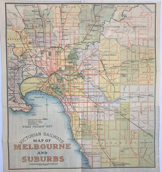 Hand-drawn maps of Sydney & Melbourne, by a USO employee during the 1940s.