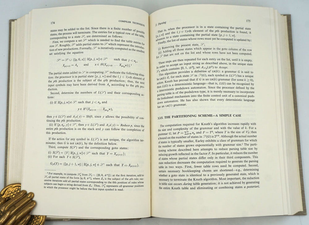 Compiler Techniques, Fran Allen's copy | Bary W. Pollack | First printing