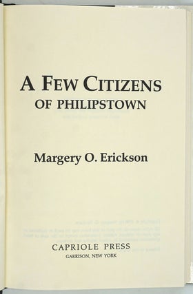 A Few Citizens of Philipstown.