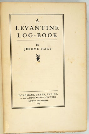 A Levantine Log-Book.