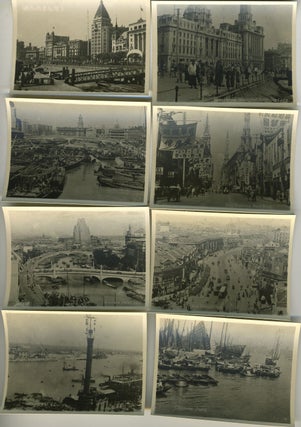 Item #27116 Collection of 32 miniature photographs of Shanghai. China, Shanghai