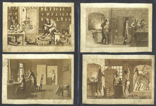 Item #27123 Illustrations of Trades including Bookbinding, Pottery; Blacksmith. Trades