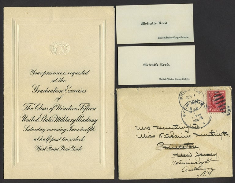 Item #27160 West Point Invitation to Graduation Exercises for the Class of 1915. Dwight Eisenhower, Omar Bradley, Metcalfe Reed.