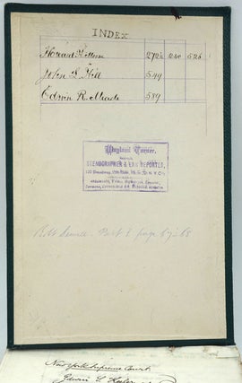 Brooklyn Elevated Railway Company - Receivership 1885-1899.