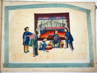 Item #27224 Pith Painting album ~ A Chinese Life. Sunqua Studio