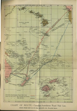 Canadian-Australasian Royal Mail Line via Vancouver. The All Red Route. R.M.S. Niagra Sailing from Vancouver B.C. Friday October 3, 1919.