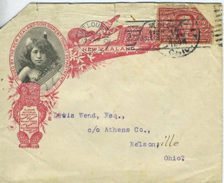 New Zealand Tourist & Health Resorts Offices, letter concerning deer heads exhibited at the Louisiana Purchase Exposition.