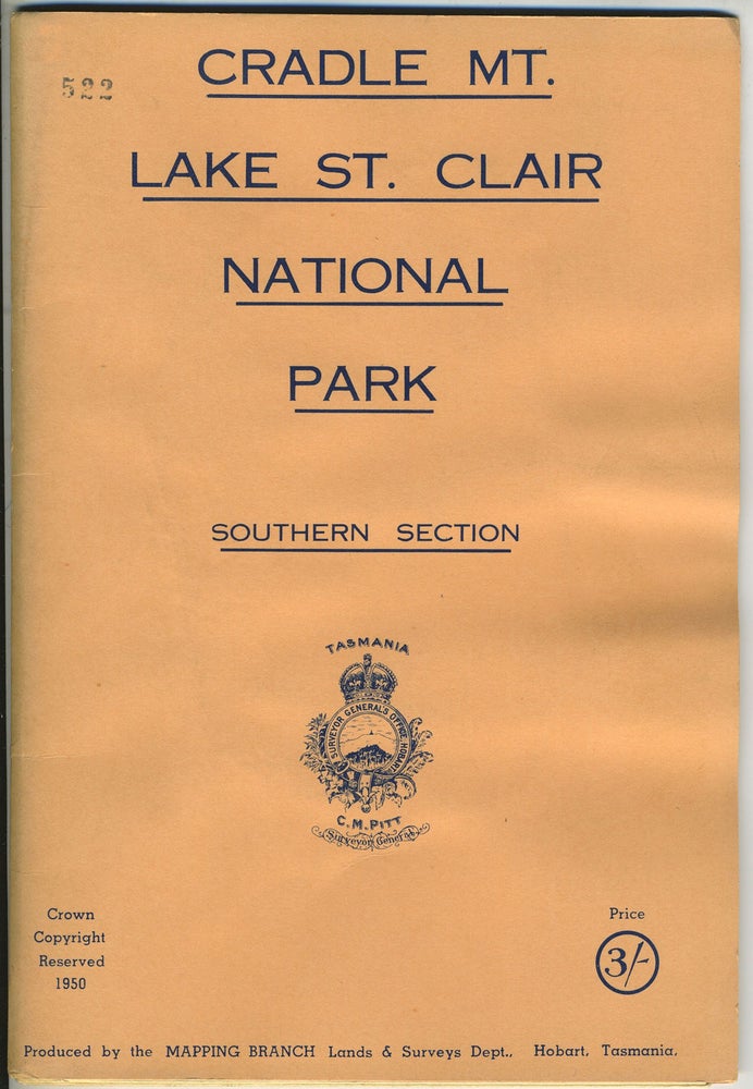 Item #27259 Cradle Mt. Lake St. Clair National Park, Southern Section, map. Tasmania.