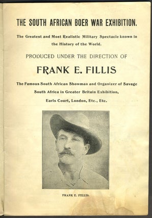 Official Program, Anglo-Boer War, Historical Libretto, from the World's Fair in St. Louis, MO.