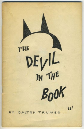 Item #27309 The Devil In The Book. Dalton Trumbo