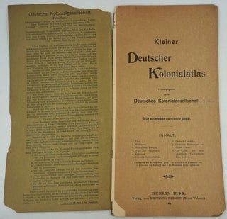 Kleiner deutscher Kolonialatlas / Herausgegeben von der deutschen Kolonialgesellschaft.