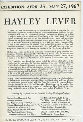 Hayley Lever Selected Works c. 1900-1933.