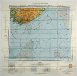 US Army Air Force cloth map, No. NL 54, Otomari, Japan and Vladimiro-Aleksandrovskoye Eastern Asia; No. NK 53, "AAF Cloth Chart"