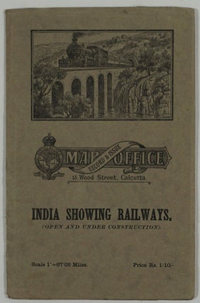 Item #27350 India Showing Railways - Open and under construction on 31st March 1936. Brig. H. J....