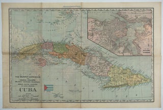 Item #27359 Cuba, map with advertising. Rand McNally