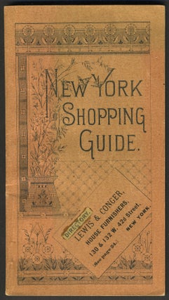 Item #27393 New York Shopping Guide for 1895... Indispensible (sic) Guide... Theatre Diagrams ......