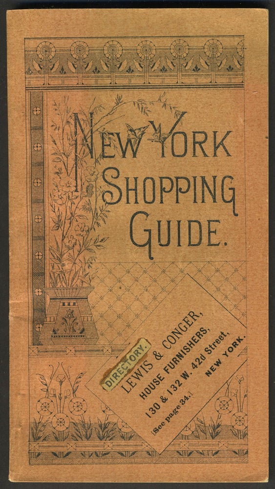 Item #27393 New York Shopping Guide for 1895... Indispensible (sic) Guide... Theatre Diagrams ... Street Directory. New York City Travel Guide.