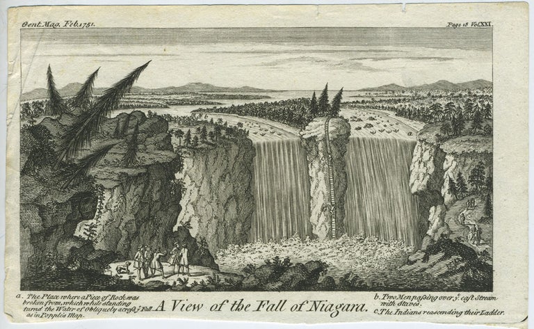 Item #27441 A View of the Fall of Niagara, copper engraving. Niagara Falls.