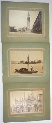 Item #27447 Venice, 3 albumen photographs plus 3 photolithographic images. Colombo Coen, Venice