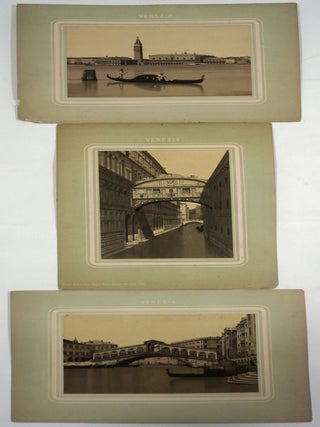 Venice, 3 albumen photographs plus 3 photolithographic images.