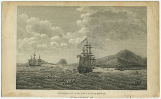 Item #27450 Anchorage of the Frigates at Mowee, copper engraving. Laperouse, I. Stockdale, engr