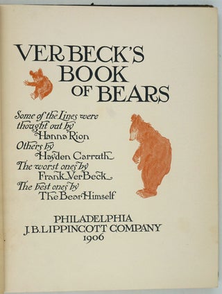 Verbeck's Book of Bears.