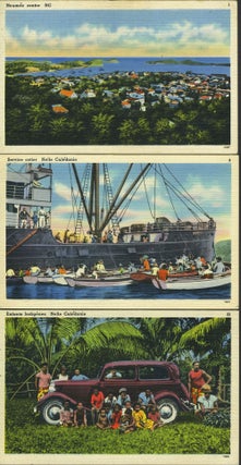 Item #27475 Noumea, New Caledonia. Set of 23 linen color postcards. Librairie Pentscost