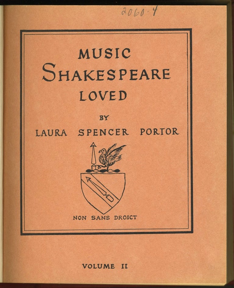 Item #27489 Shakespeare pamphlets, 7 Bound in book form. Laura Spencer Porter.