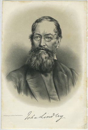 Item #27520 Portrait lithograph of John Lindley. English Botanist. John Lindley