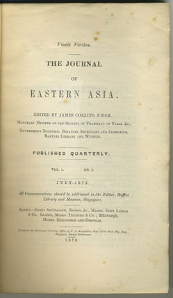 The Journal of Eastern Asia. Vol. 1, no. 1 (July 1875), only issue published.