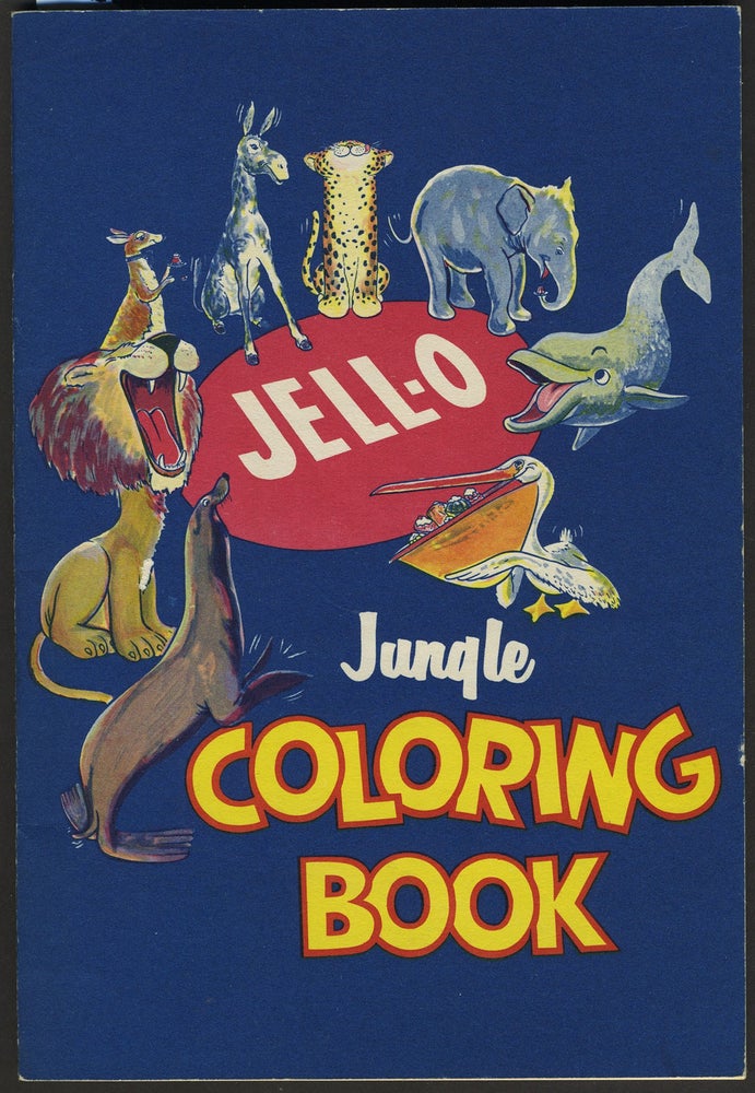 Item #27537 Jell-O Jungle Coloring Book. Kangaroo, Childrens.