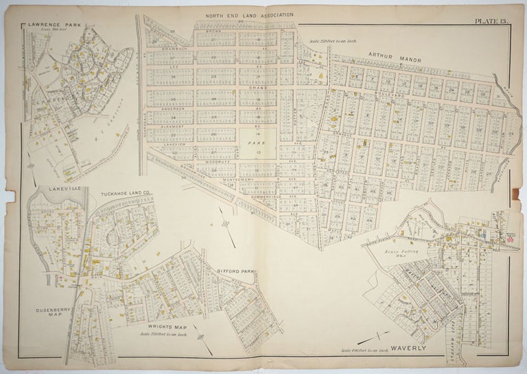 Item #27552 Westchester County, North End Land Association land sub division.
