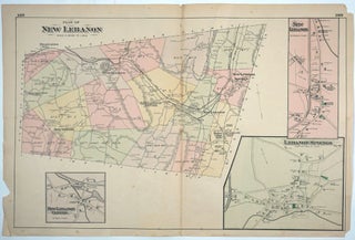 Item #27559 Plan of New Lebanon. F. W. Beers