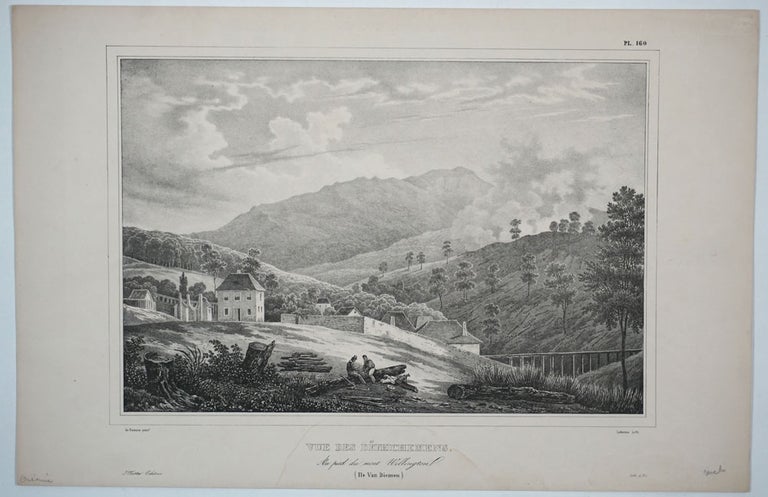 Item #27580 Vue des D'Efrichemens. Au pied du mont Wellington (Ile Van Diemen). Louis Auguste de Sainson.