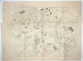 Item #27583 Map of Paris, with the Latest Improvements, 1855. Queen Victoria, Emperor Napoleon