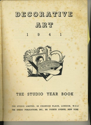 Decorative Art 1941 The Studio Year Book.