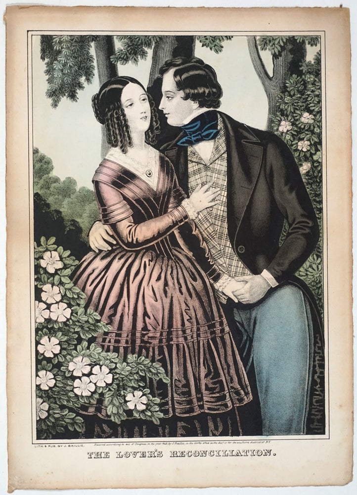 Item #27724 The Lover's Reconciliation, color lithograph. Prints.