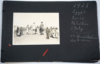 Item #27735 1925 Egypt, Syria, Palestine & Italy. Photo album. William Church Osborn, Alice D