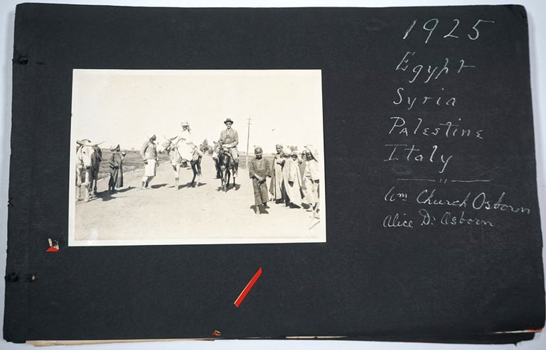 Item #27735 1925 Egypt, Syria, Palestine & Italy. Photo album. William Church Osborn, Alice D.