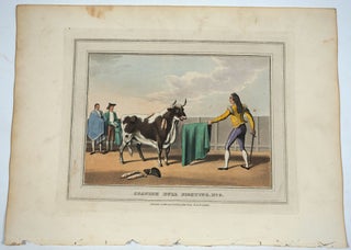 13 Spanish Bull Fighting plates, aquatint, complete set.