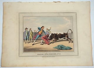 13 Spanish Bull Fighting plates, aquatint, complete set.