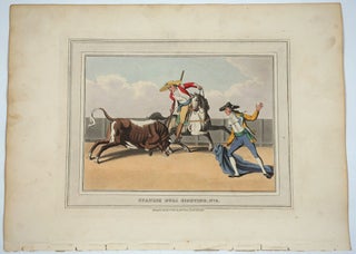 13 Spanish Bull Fighting plates, aquatint, complete set.