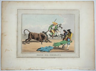 13 Spanish Bull Fighting plates, aquatint, complete set.