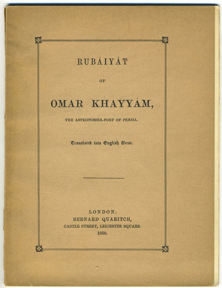 Item #27801 Rubaiyat of Omar Khayyam, The Astronomer-Poet of Persia. Edward FitzGerald.