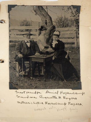 Hogencamp, Rogers, Kempf & Kencken. An extensive collection of family photos including a tin type of Dominos being played by the Great Grand parents.