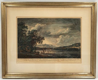 Item #27857 A View in Hudson's River of Pakepsey & the Catts-kill Mountains, from Sopos Island in...